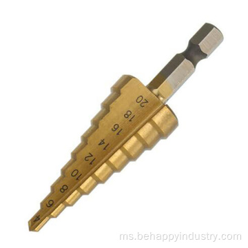 3pcs Inch Hex HSS Step Drill